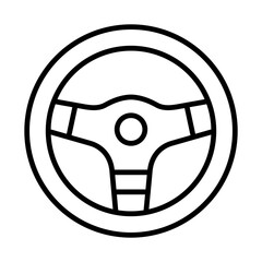 steering wheel icon or logo isolated sign symbol vector illustration - high quality black style vector icons