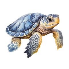 Baby Turtle Watercolor Clipart