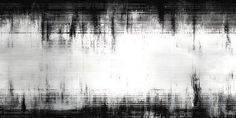 Seamless broken printer streaky faded lines black ink toner texture overlay. Abstract bad blurry vintage xerox photocopy glitch noise pattern. Dystopia core aesthetic gritty grunge, Generative AI