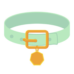 Necklace Pet Blank Medal Gold Basic Shape
