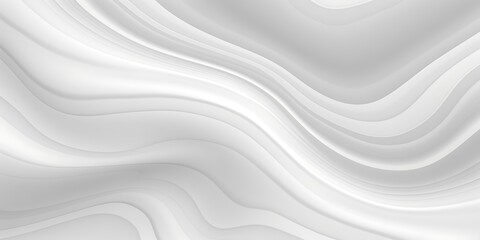 Seamless minimal white abstract glossy soft waves background texture transparent overlay. Wavy carved marble luxury backdrop or wallpaper pattern. Displacement, bump or height map, Generative AI