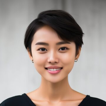 Beautiful young asian woman Image generated by AI.