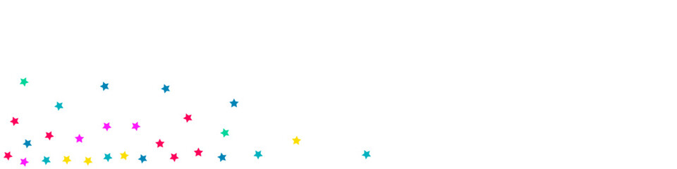 Rainbow Splash Decoration Vector White Panoramic