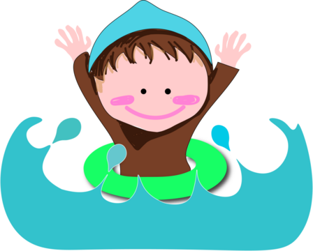 수영장 튜브낀아이 - Powered by Adobe