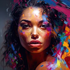 Portrait of a beautiful woman