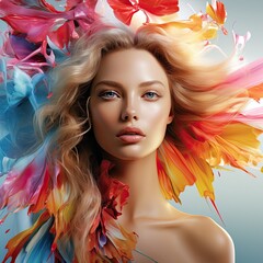 Portrait of a beautiful woman