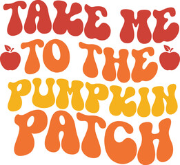 Retro fall svg design cut files