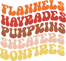 Retro fall svg design cut files