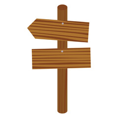 Icon vector wooden signs