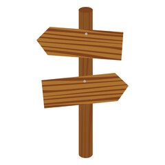 Icon vector wooden signs