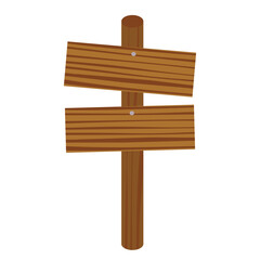 Icon vector wooden signs