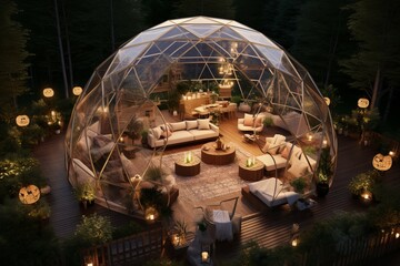 Dome living. Generate Ai