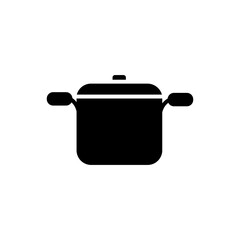 Pot icon vector. kitchen illustration sign. kitchenware symbol. Food logo.