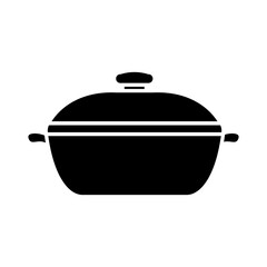 Pot icon vector. kitchen illustration sign. kitchenware symbol. Food logo.