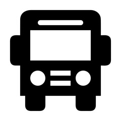 Fototapeta na wymiar Bus transportation symbol icon vector image. Illustration of the silhouette bus transport public travel design image