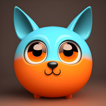 Cuddly Critter Capers, Baby's Playful & Cute Creature Illustration 3D rendering. Adorable Baby Beasties Playful Creature. Baby's Playful Creature Art.