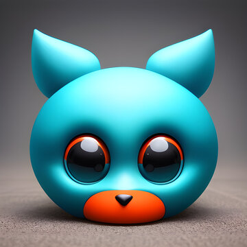 Cuddly Critter Capers, Baby's Playful & Cute Creature Illustration 3D rendering. Adorable Baby Beasties Playful Creature. Baby's Playful Creature Art.