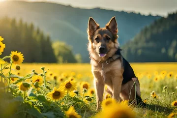 Fotobehang german shepherd dog © Shahryar