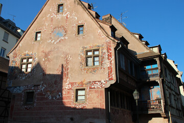 old house in strasbourg in alsace (france)