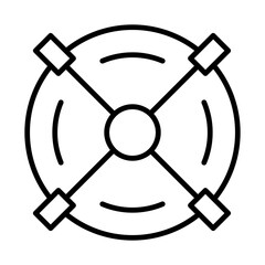 Naklejka premium target icon or logo isolated sign symbol vector illustration - high quality black style vector icons
