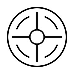 Fototapeta premium target icon or logo isolated sign symbol vector illustration - high quality black style vector icons