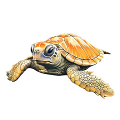 Baby Turtle Watercolor Clipart