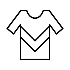 t-shirt icon or logo isolated sign symbol vector illustration - high quality black style vector icons