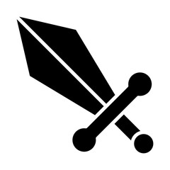 warrior sword icon or logo isolated sign symbol vector illustration - high quality black style vector icons