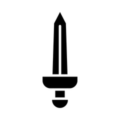 Fototapeta premium warrior sword icon or logo isolated sign symbol vector illustration - high quality black style vector icons