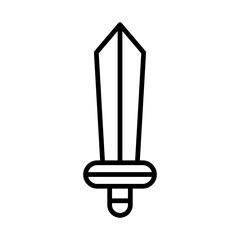 warrior sword icon or logo isolated sign symbol vector illustration - high quality black style vector icons