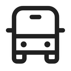 Bus transportation symbol icon vector image. Illustration of the silhouette bus transport public travel design image