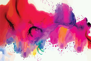 Colorful Ink splash background