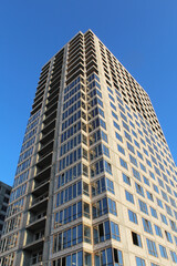 Fototapeta na wymiar modern office buildings. skyscrapers in downtown city. 