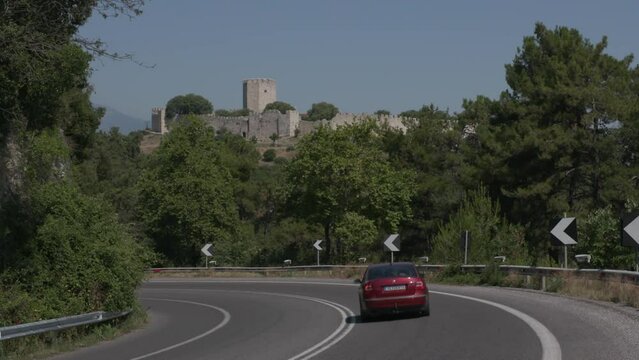 Die Burg von Platamonas in Griechenland