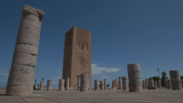 Der Hassan Turm der unvollendeten Moschee in Rabat