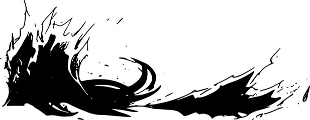 superhero power blast comic action effect drawing lines generated with AI