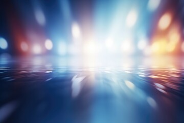 Abstract Lens flare light effects on black black background for design. Generative AI