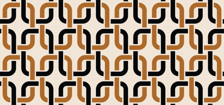 abstract geometric chain seamless pattern. chain pattern, geometric pattern, link pattern.