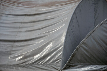 close up of a tent