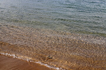Sandy beach on the Mediterranean Sea