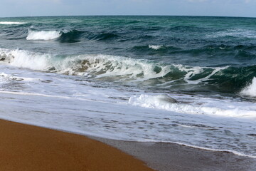 Sandy beach on the Mediterranean Sea