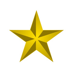 Obraz premium Icon golden star