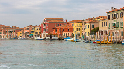 Fototapeta na wymiar Houses Murano Island Italy