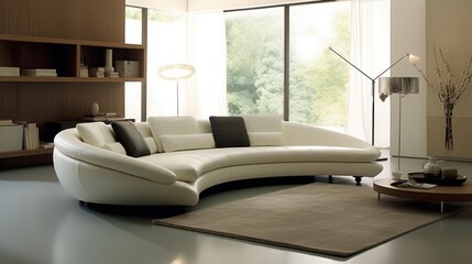 modern living room sofa furniture, generative ai