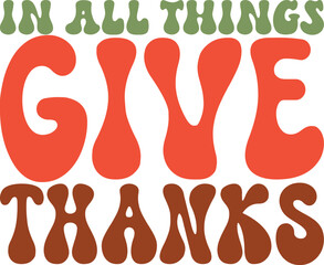 Thanksgiving retro svg  design