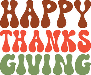 Thanksgiving retro svg  design