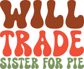 Thanksgiving retro svg  design