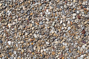 化粧砂利の洗い出し