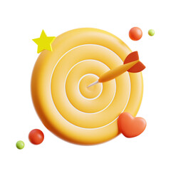 Creativepreneur 3D Target on isolated background