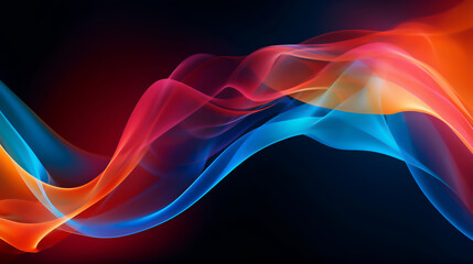 abstract colorful wave smoke background
